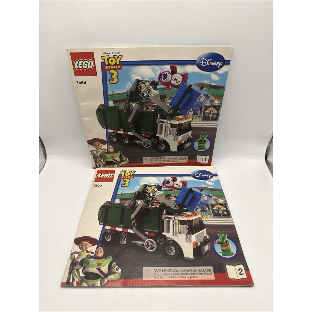 LEGO Toy Story 3 GARBAGE TRUCK GETAWAY 1 & 2 #7599 Instructions ONLY (no Brick)